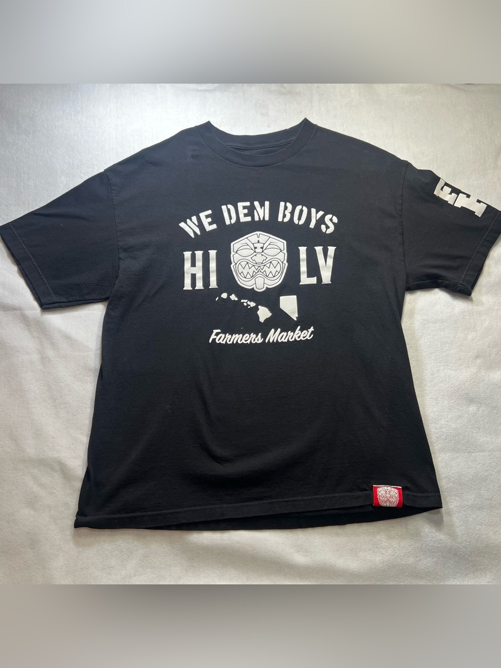 We Dem Boys HI LV Black Graphic Tee - Farmers Market HAWAII (0054)